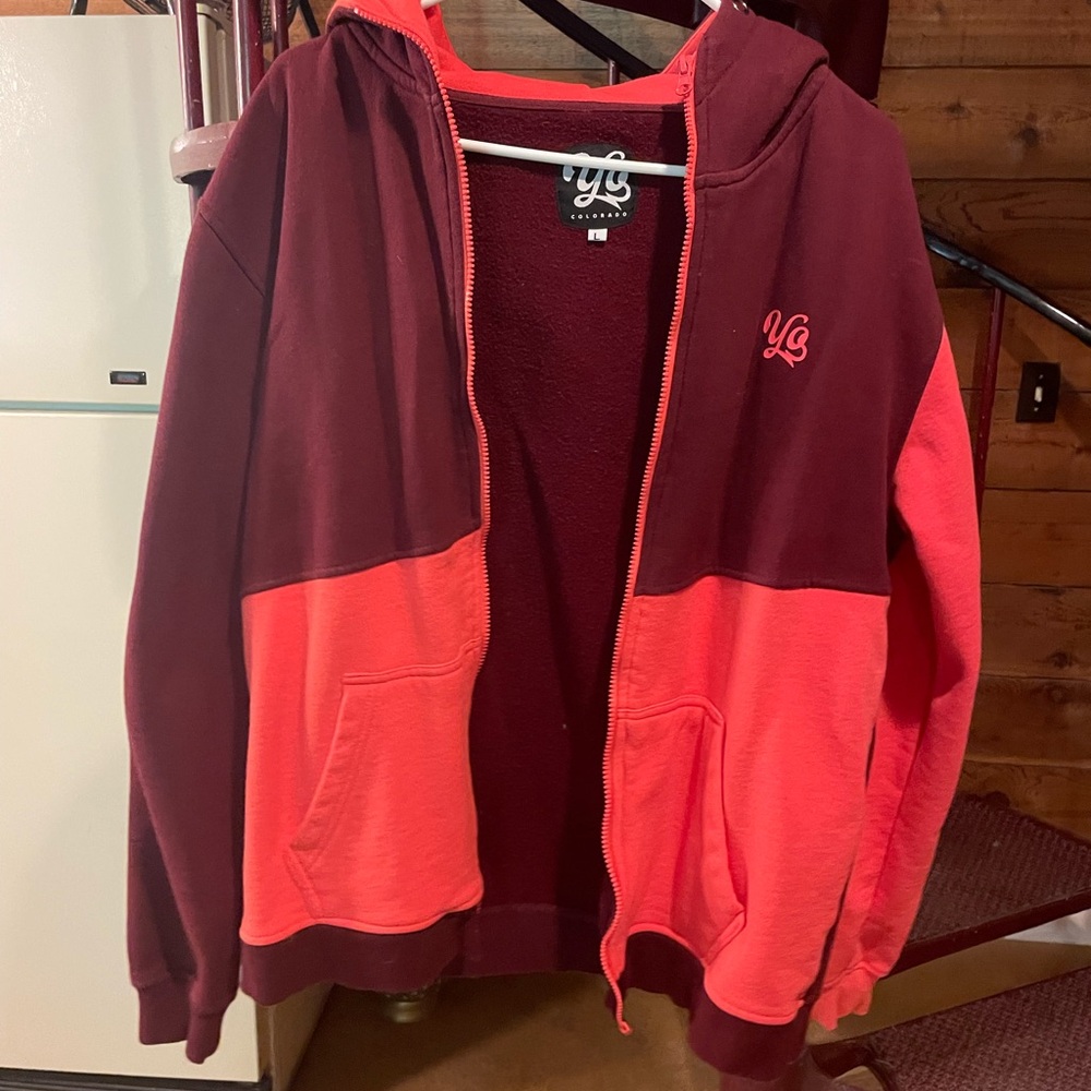 Women's Two-Tone Jacket - Red and Pink